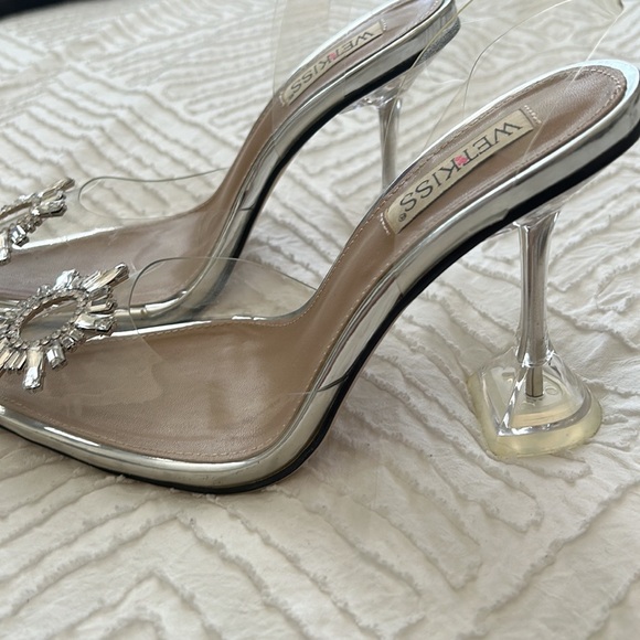clear rhinestone heels - Picture 6 of 6